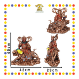 PRAYING  STATUE 16寸 古铜红衣赵公明