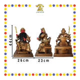 PRAYING STATUE 16寸 坐古铜色剑指关公