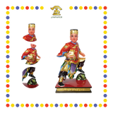 PRAYING  STATUE 16寸 彩色按金箔关平周仓