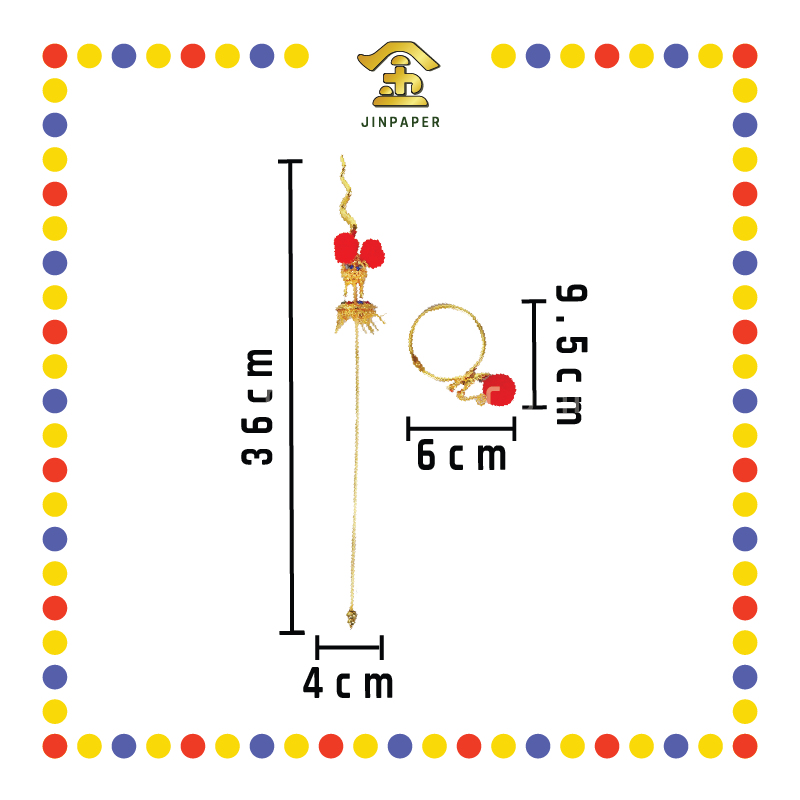 STATUE ACCESSORIES 16寸 精工镀金太子抢