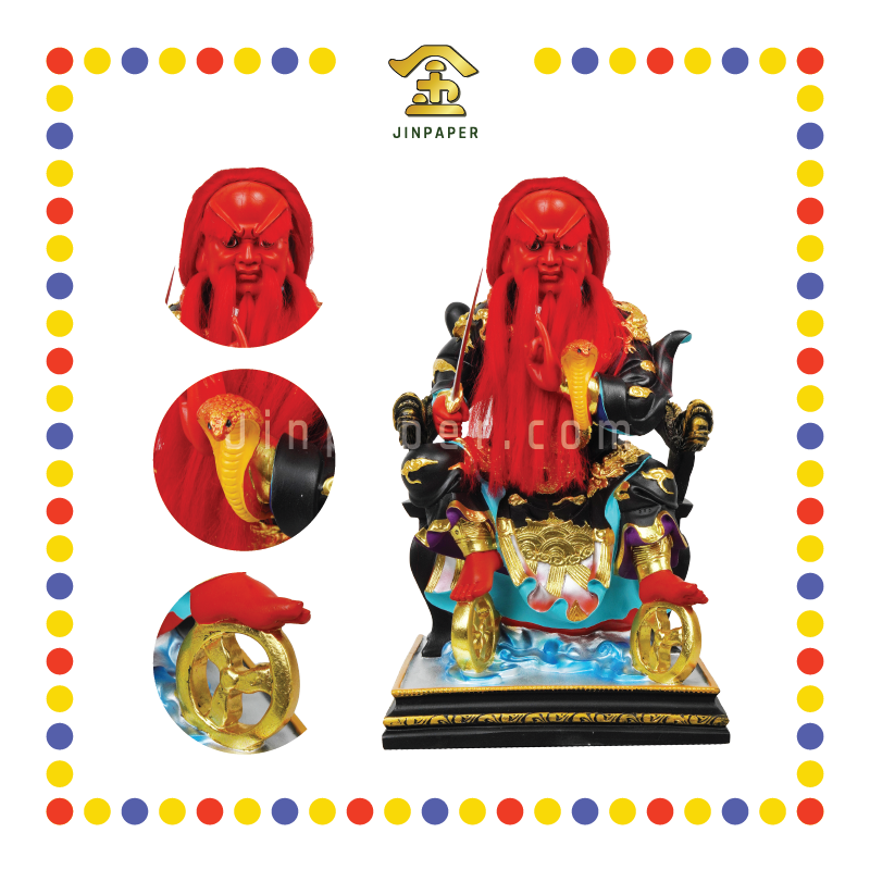 PRAYING STATUE 16寸 彩色按金箔洪公