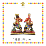 PRAYING  STATUE 12寸 彩庄周仓关平(对)