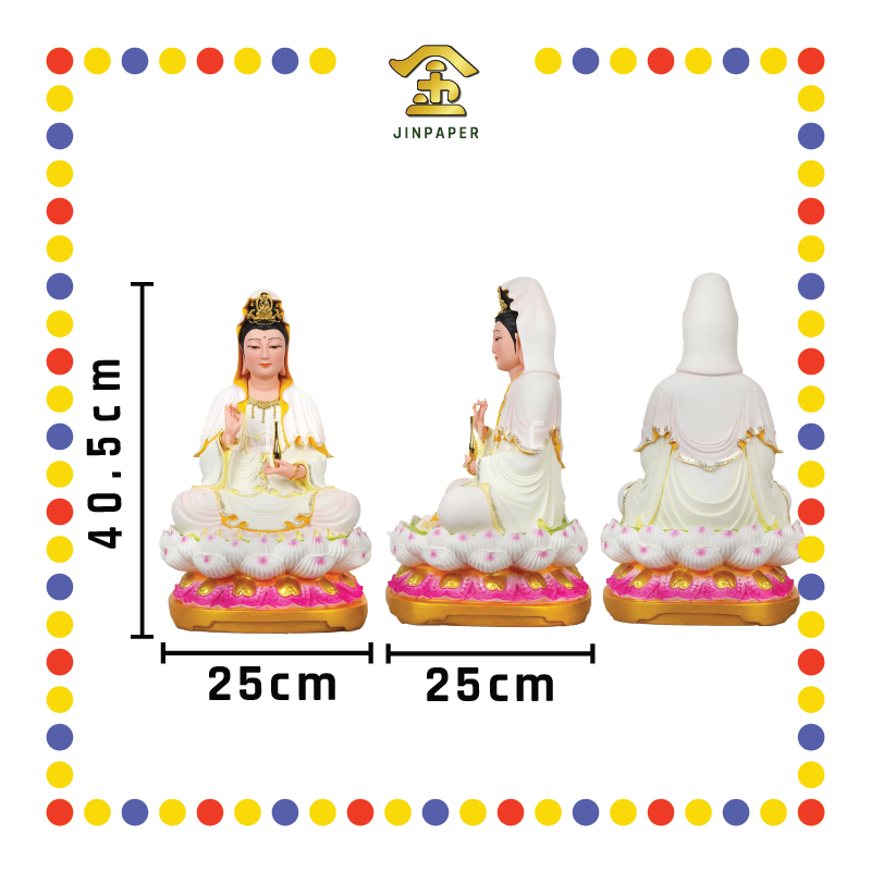 PRAYING STATUE 16寸 彩色(活眼)观音