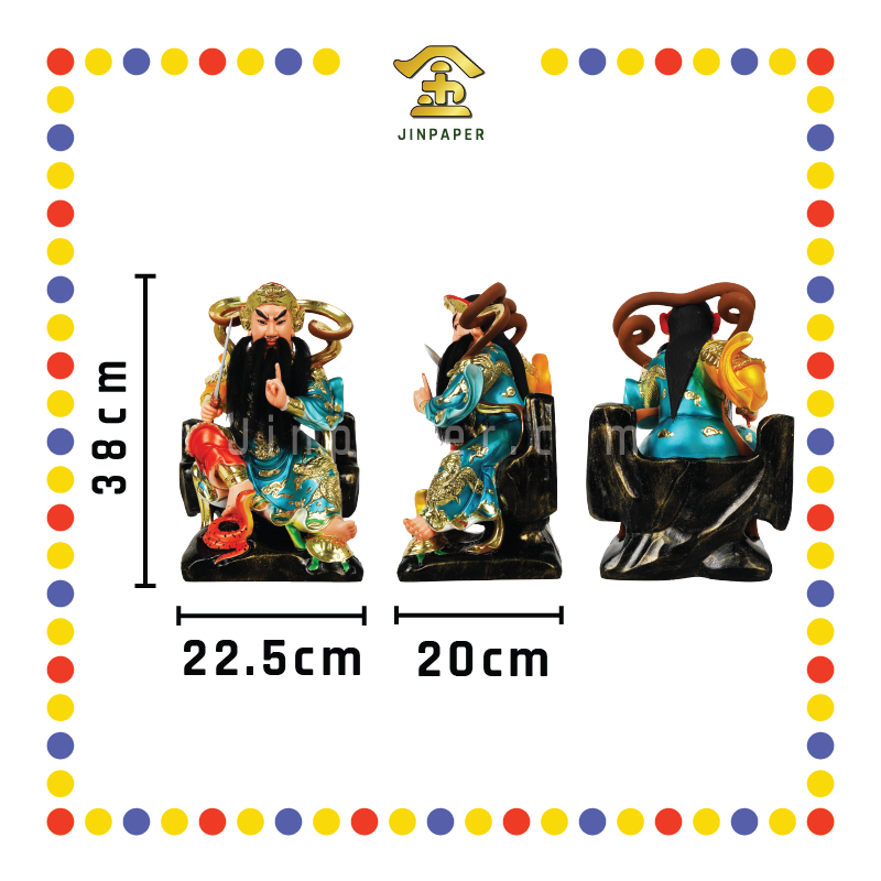 PRAYING STATUE 16寸 敦煌树脂玄天上帝