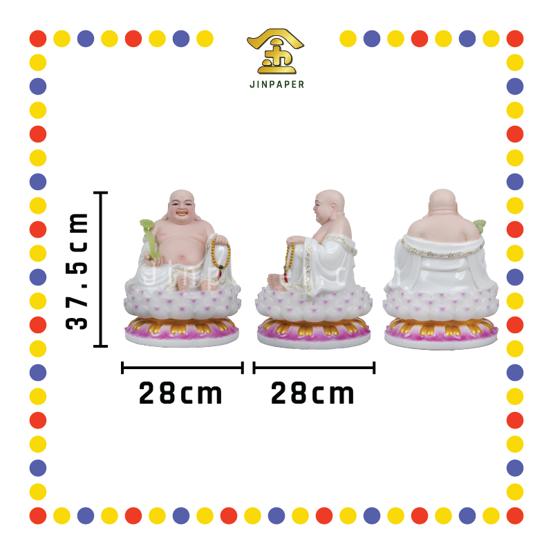 PRAYING STATUE 16寸 坐彩弥勒佛