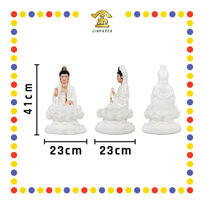 PRAYING STATUE 16寸 单脸色观音