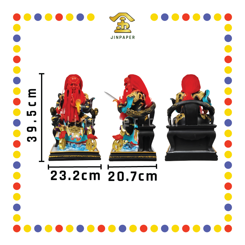 PRAYING STATUE 16寸 彩色按金箔洪公