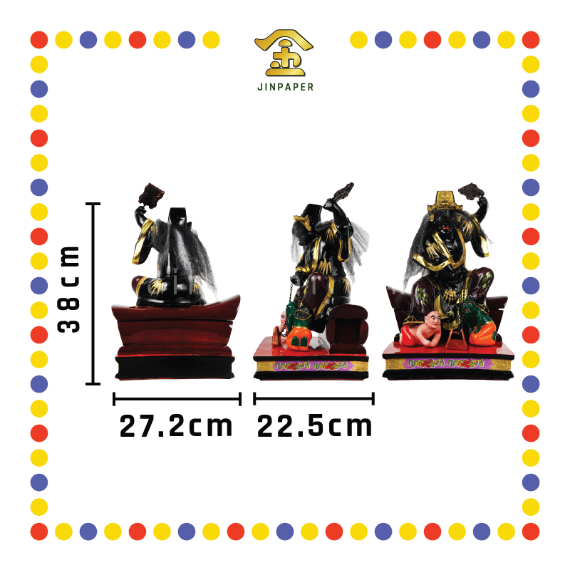 PARYING STATUE 16寸 做棺踩鬼大二伯爷(对)