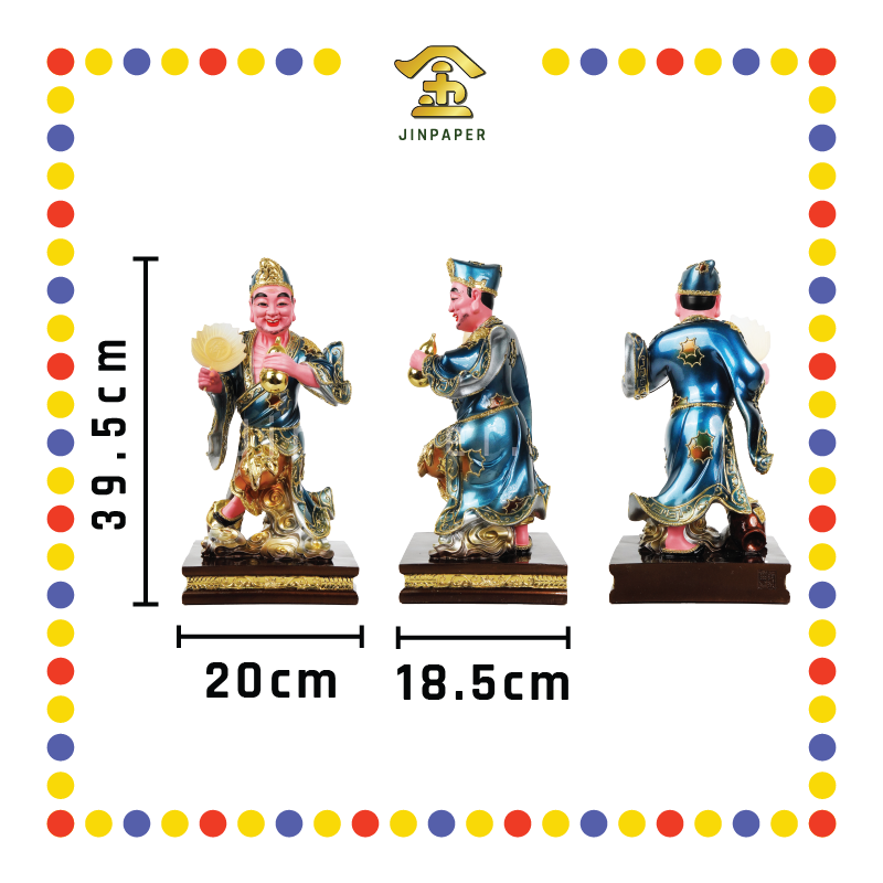 PRAYING STATUE 16寸 珍珠彩立济公