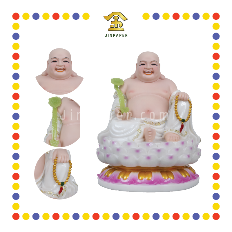 PRAYING STATUE 16寸 坐彩弥勒佛