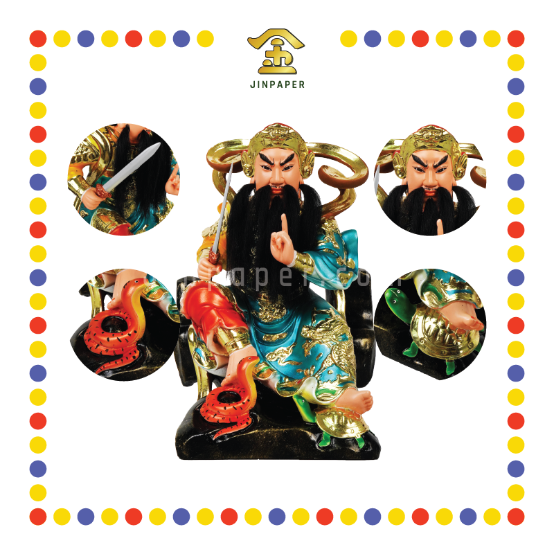 PRAYING STATUE 16寸 敦煌树脂玄天上帝