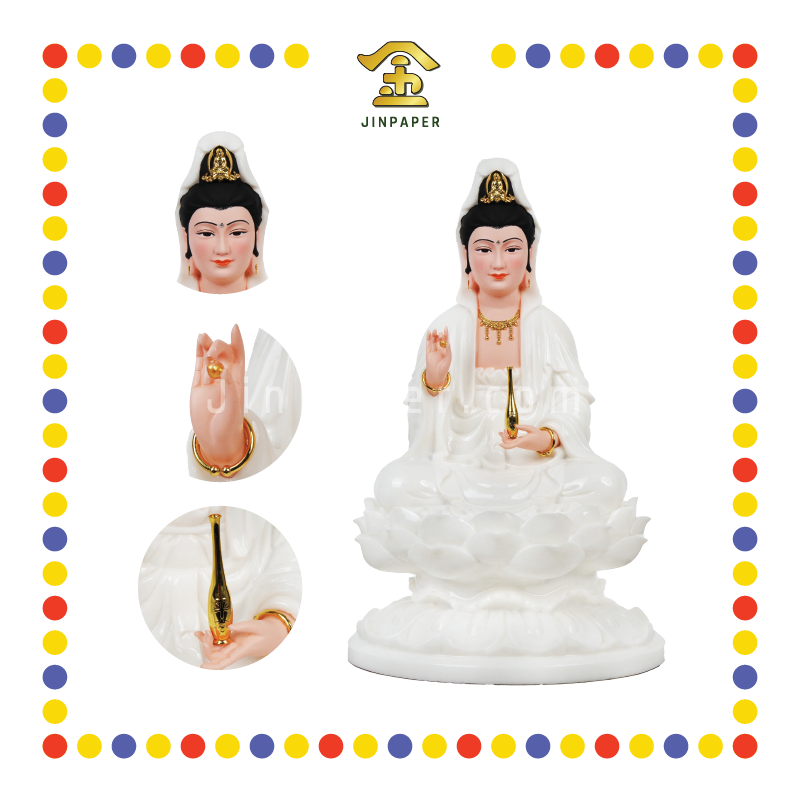 PRAYING STATUE 16寸 单脸色观音