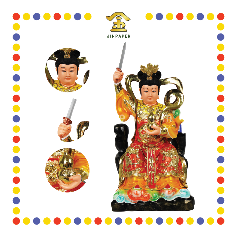 PRAYING STATUE 16寸 珍珠漆九天玄女