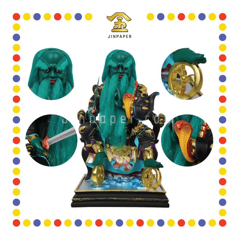 PRAYING STATUE 16寸 彩色按金箔肖公