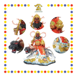 PRAYING  STATUE 16寸 彩绘红衣赵公明23A