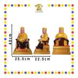 PRAYING  STATUE 16寸 宋谷帽黄衣MISAI拿督公-刀