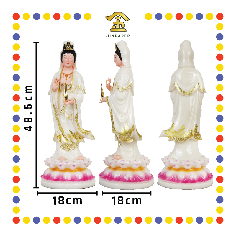 PRAYING STATUE 18寸 (立)金花观音