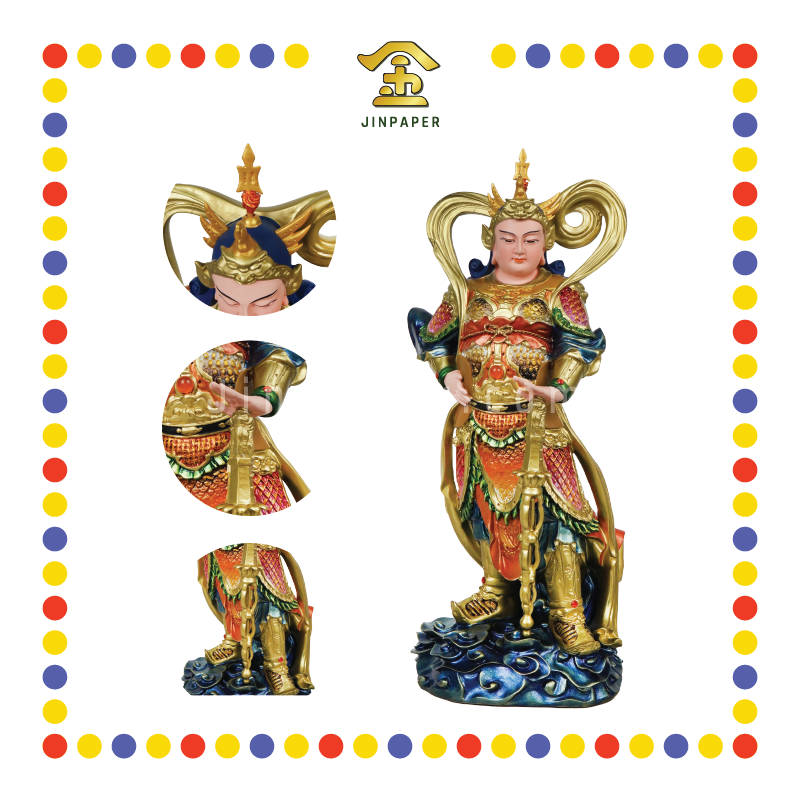 PRAYING STATUE 18寸 立彩色韦陀