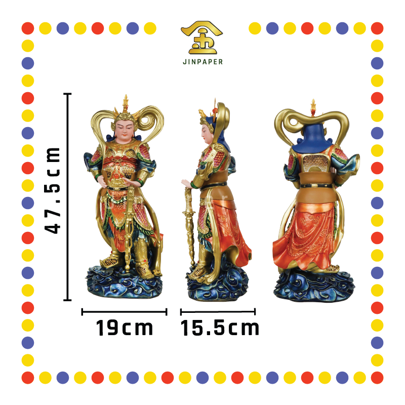 PRAYING STATUE 18寸 立彩色韦陀