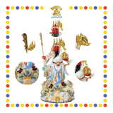 PRAYING  STATUE 19寸 实心极彩绿祥龙关公