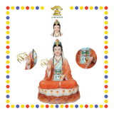 PRAYING  STATUE 19寸 实心红衣妙善观音