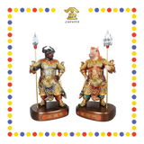 PRAYING STATUE 19" 树脂金缕彩牛头马面