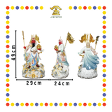 PRAYING  STATUE 19寸 实心极彩绿祥龙关公