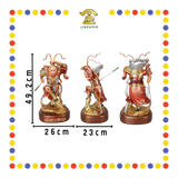 PRAYING STATUE 19" 树脂金缕彩站圆座齐天大圣