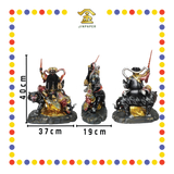 PRAYING STATUE 19" 树脂敦煌彩中路财神赵公明