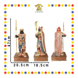 PRAYING STATUE 19" 树脂简彩关平周仓