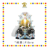 PRAYING  STATUE 19寸 瓷彩九龙灵宝天尊