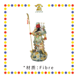 PRAYING  STATUE 19寸 实心极彩绿九龙关公