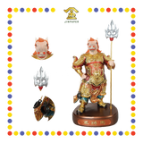 PRAYING STATUE 19" 树脂金缕彩牛头马面