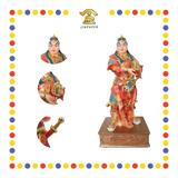 PRAYING STATUE 19" 树脂简彩关平周仓