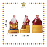 PRAYING STATUE 19寸 纱笼皇帽真须红衣拿督公-刀