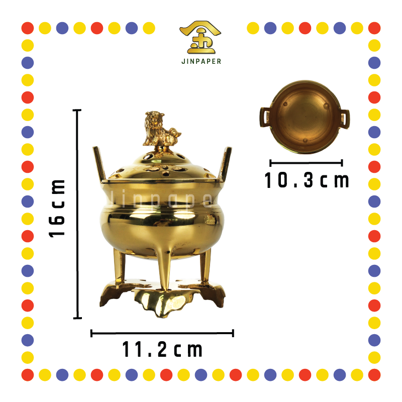 PRAYING CENSER【1号/2号/3号】铜光身宣炉