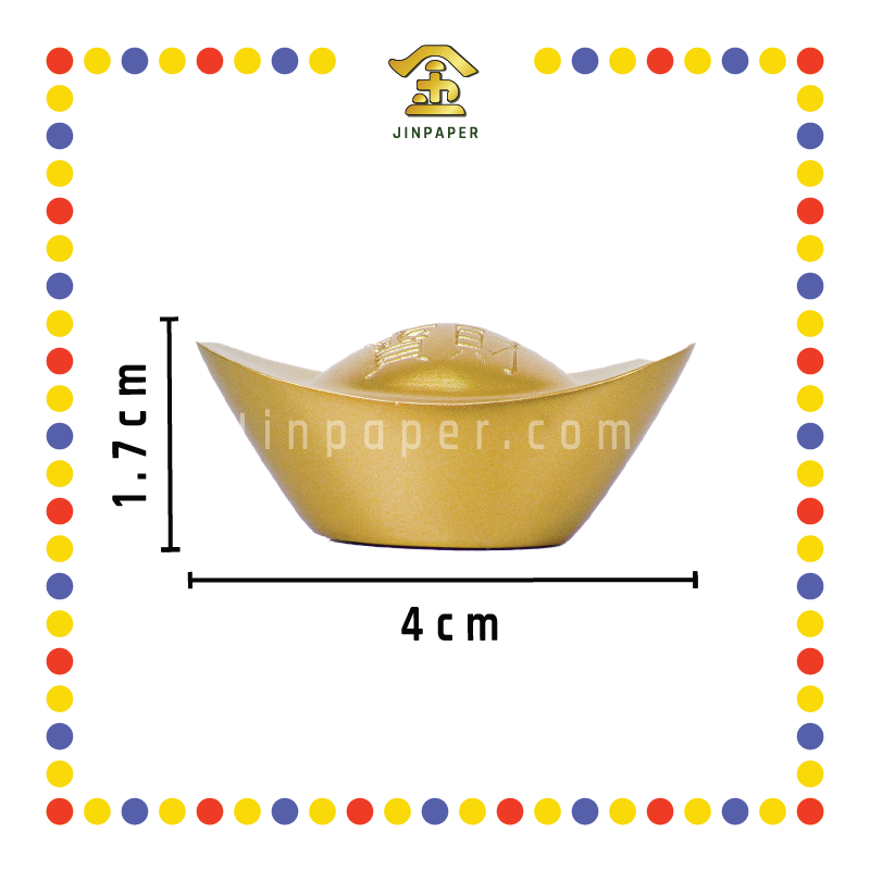 LUCKY GOODS 【1号 4cm/3号 7cm/5号 8cm】铜元宝