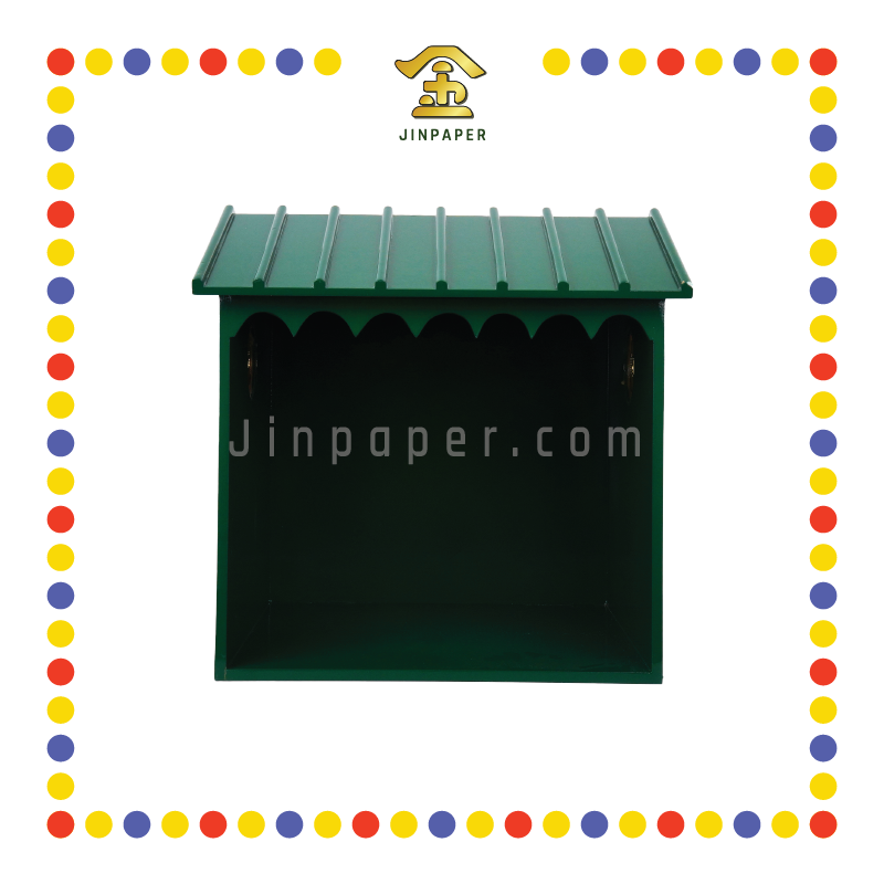 PRAYING HOUSE 大二伯爷屋青色 20x18x23