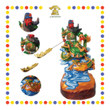 PRAYING  STATUE 21寸 彩色骑龙关公