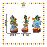 PRAYING  STATUE 21寸 彩色骑龙关公