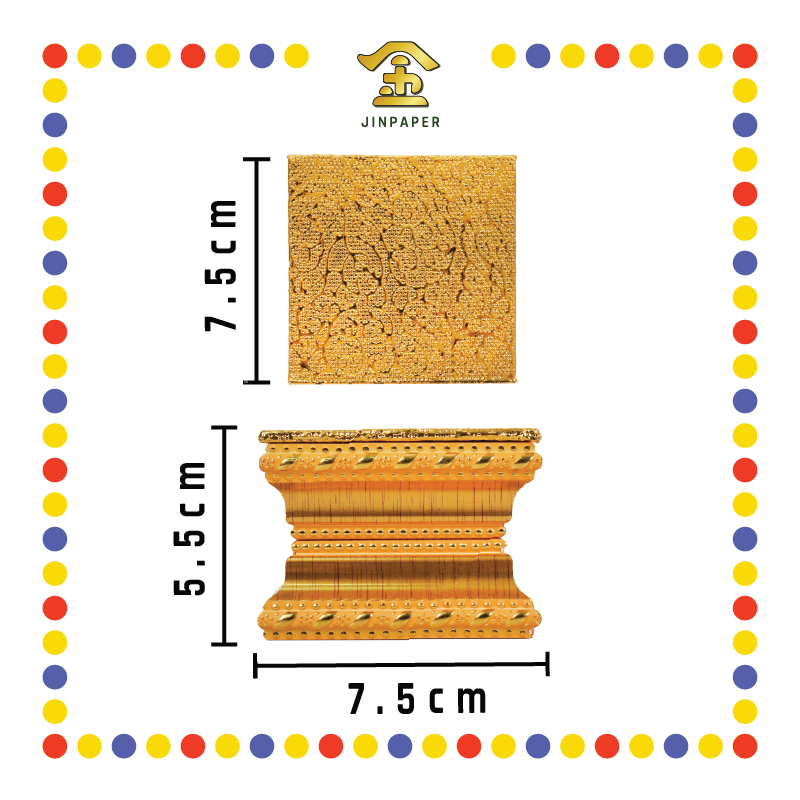 STATUE STAND 2"高 金皮金木神座(多种尺寸)