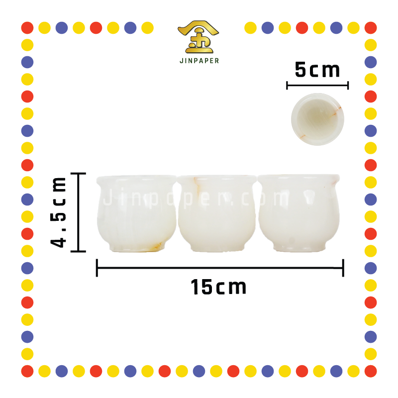 PRAYING CUP 【2寸/2寸½】玉酒杯【小/加大】(套)