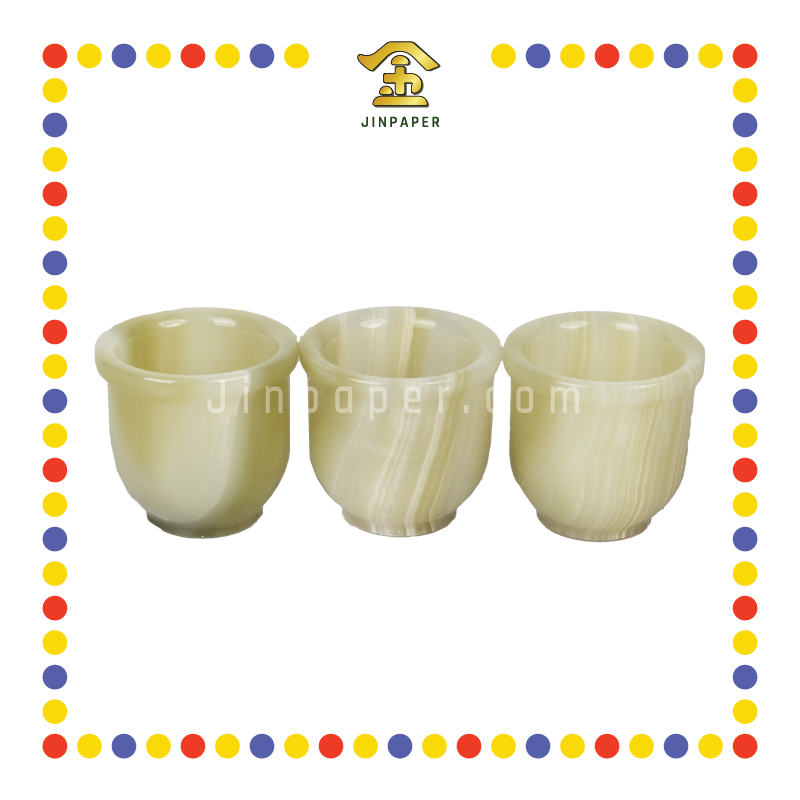 PRAYING CUP 2x2x2 青玉石杯(套)