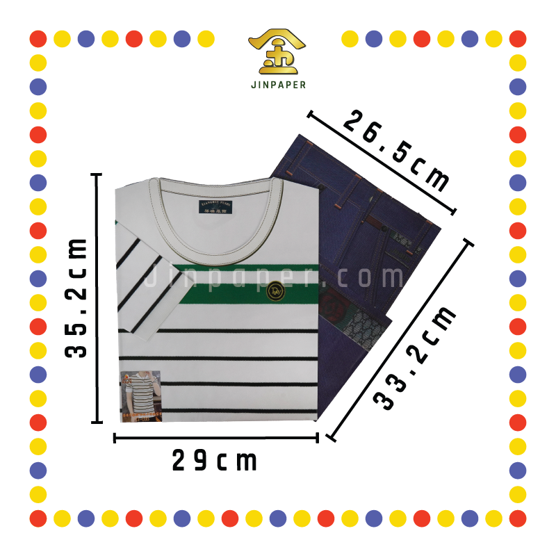 JOSS PAPER G033 奢华男圆领T恤配牛仔裤 (冥纸)