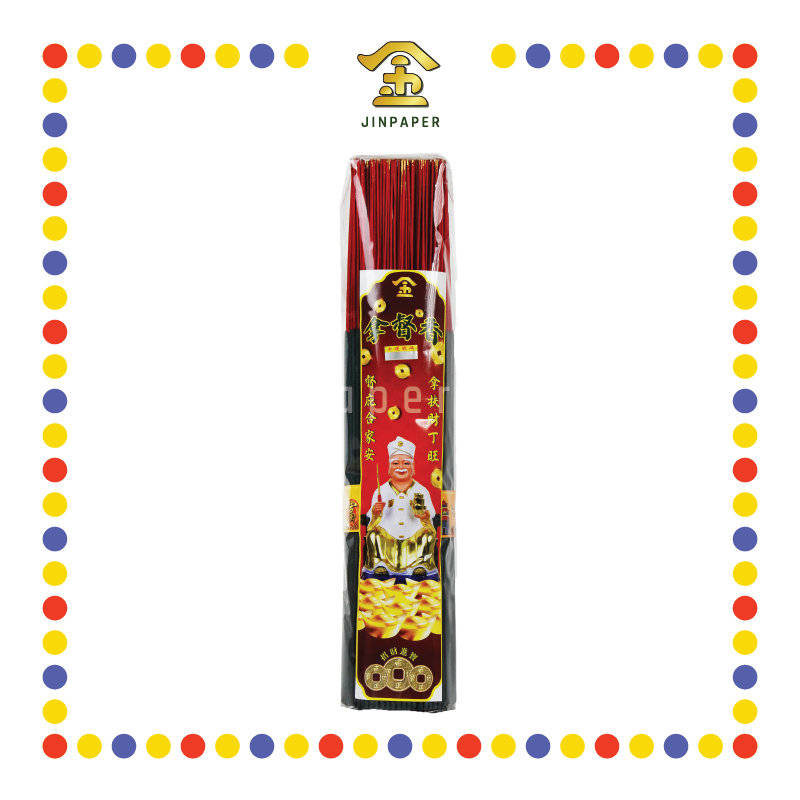 JOSS STICK 38cm 1.3 (金)拿督公黑香(850g)