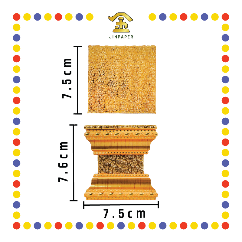 STATUE STAND 3"高 金皮金木神座(多种尺寸)