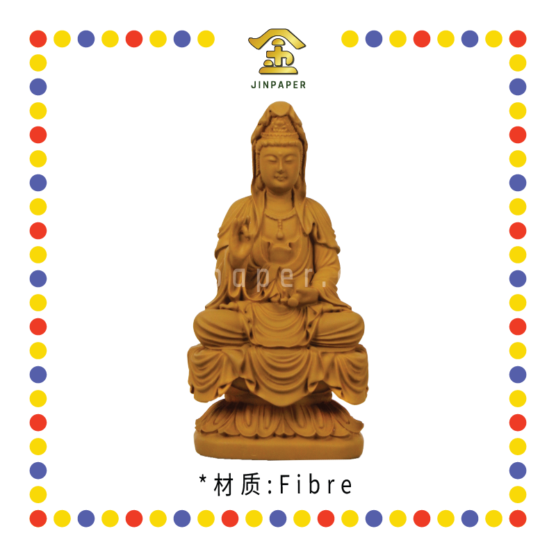 PRAYING STATUE 3寸 木色观音