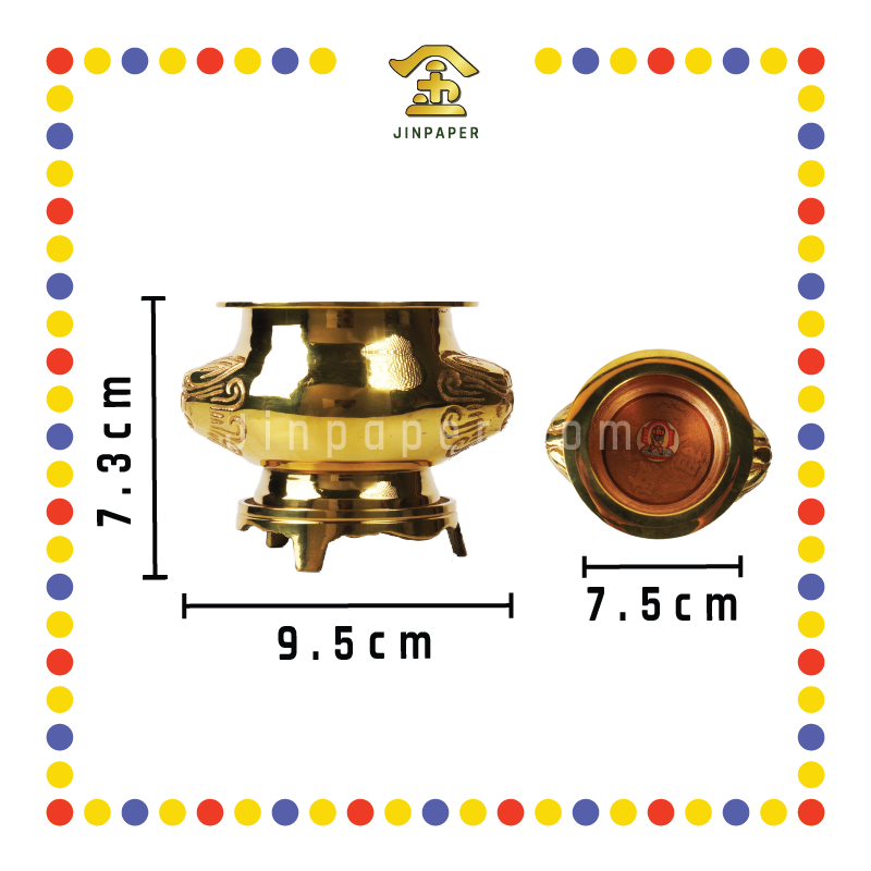 PRAYING CENSER 3寸 铜香炉