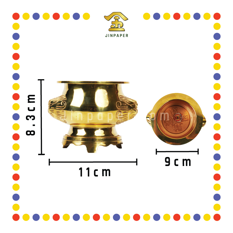 PRAYING CENSER 3寸½ 铜香炉