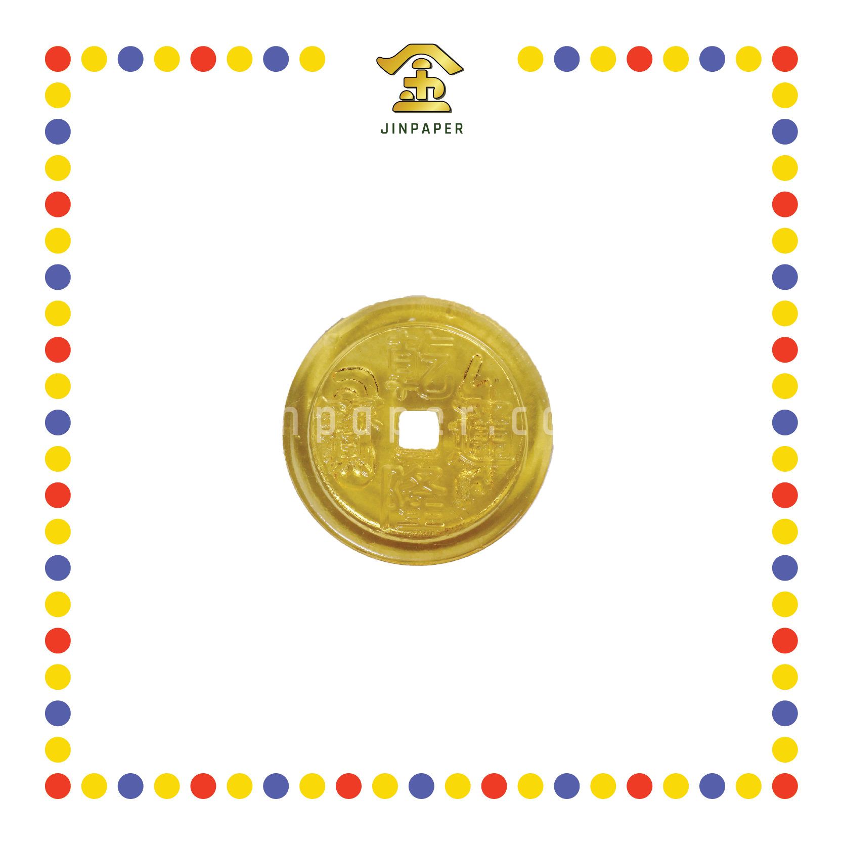 LUCKY GOODS 3.5cm 水晶钱币